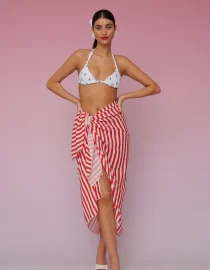 BRENDA BEACH COVER-UP – RED STRIPES KARAVAN ΠΡΟΣΦΟΡΕΣ 8