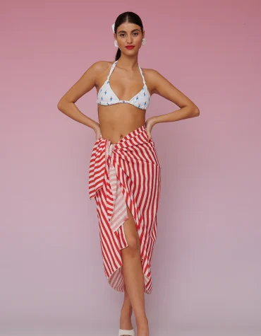 BRENDA BEACH COVER-UP – RED STRIPES KARAVAN ΠΡΟΣΦΟΡΕΣ 4