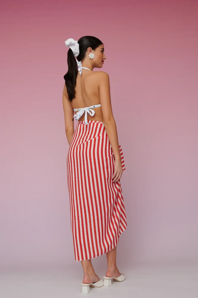 BRENDA BEACH COVER-UP – RED STRIPES KARAVAN ΠΡΟΣΦΟΡΕΣ 20