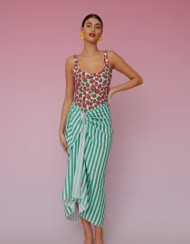 BRENDA BEACH COVER-UP – RED STRIPES KARAVAN ΠΡΟΣΦΟΡΕΣ