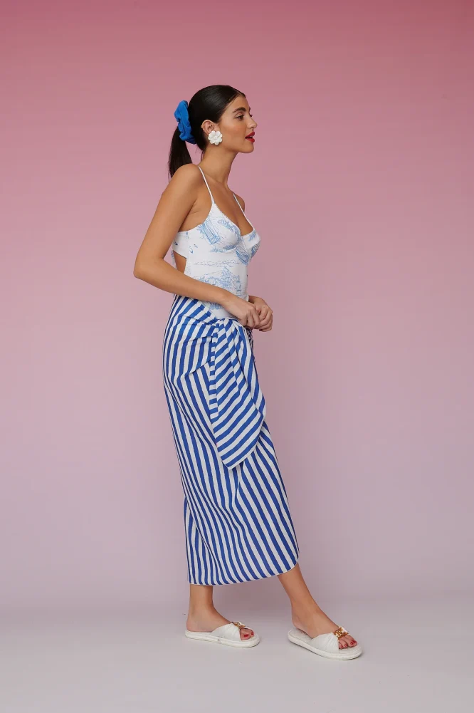 BRENDA BEACH COVER-UP – BLUE STRIPES KARAVAN ΠΡΟΣΦΟΡΕΣ 8