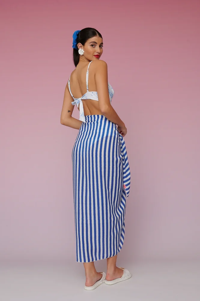 BRENDA BEACH COVER-UP – BLUE STRIPES KARAVAN ΠΡΟΣΦΟΡΕΣ 22