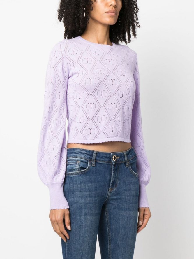 KNITTED BLOUSE TWINSET BLOUSES 7
