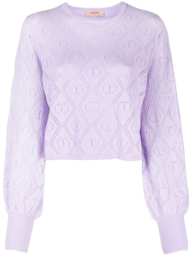 KNITTED BLOUSE TWINSET BLOUSES 10