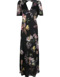 LONG FLORAL TWILL DRESS TWINSET CLOTHES 25