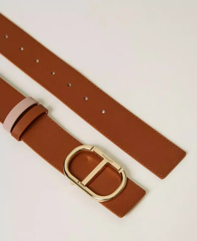 TWO-TONE BELT WITH LOGO TWINSET ACCESSORY 6
