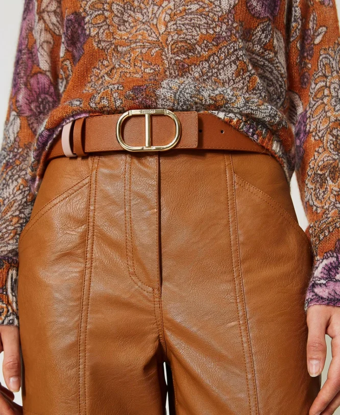 TWO-TONE BELT WITH LOGO TWINSET ACCESSORY 5