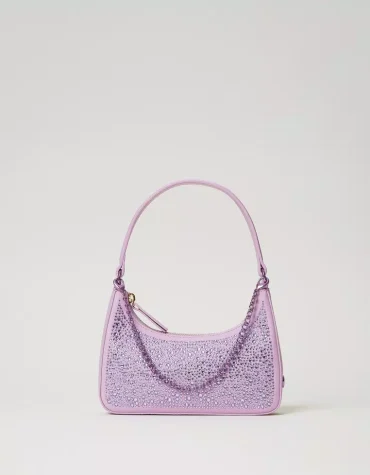 ‘SUKI’ HOBO SHOULDER BAG WITH RHINESTONES TWINSET ACCESSORY