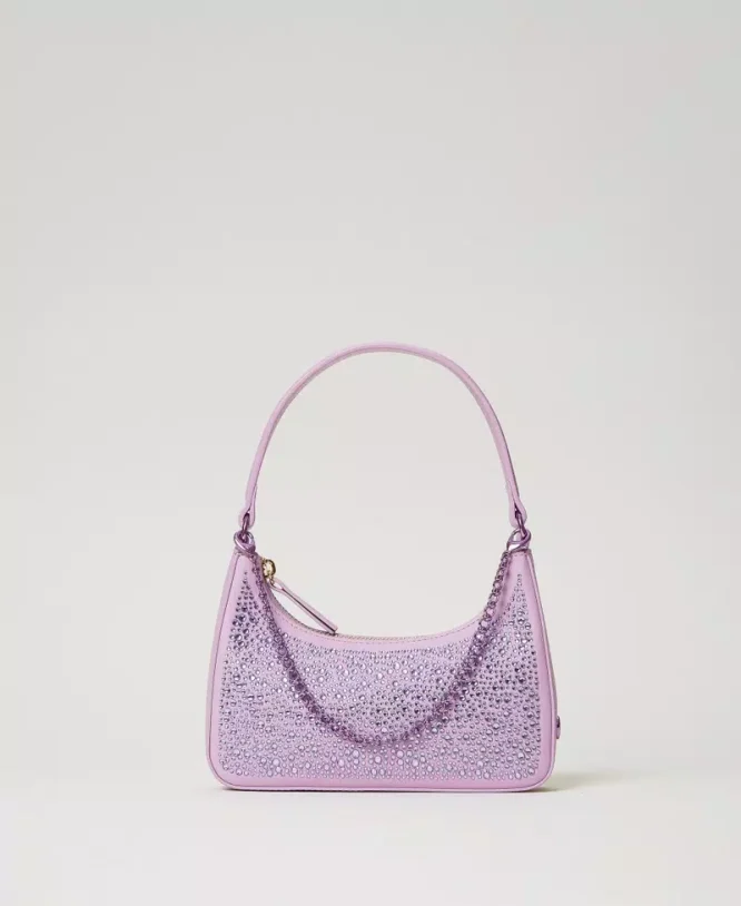 ‘SUKI’ HOBO SHOULDER BAG WITH RHINESTONES TWINSET ACCESSORY 3