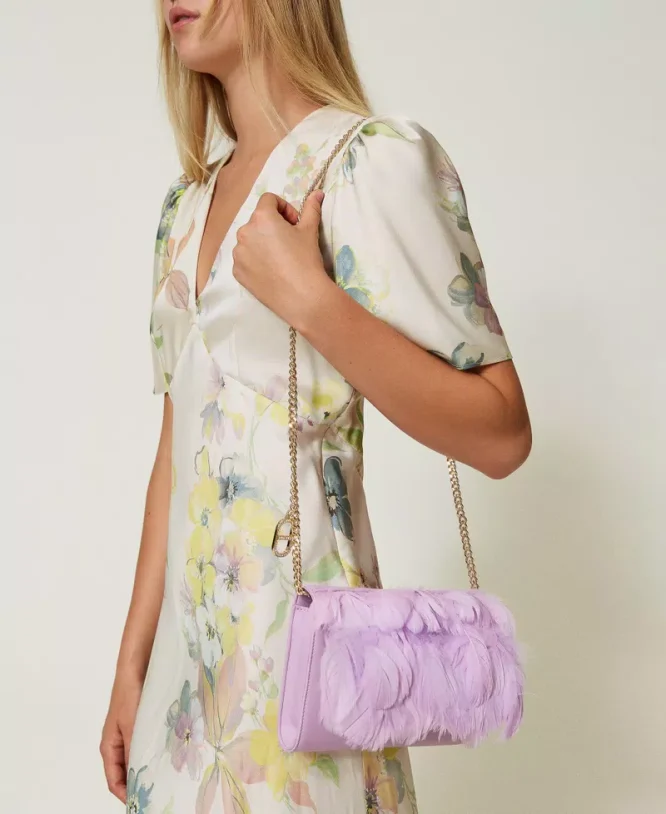 SHOULDER BAG WITH FEATHERS TWINSET ACCESSORY 7