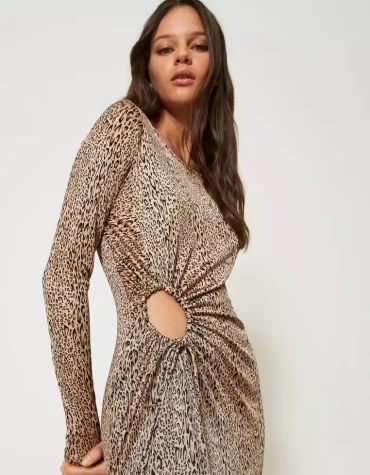 ANIMAL PRINT DRESS TWINSET CLOTHES 2
