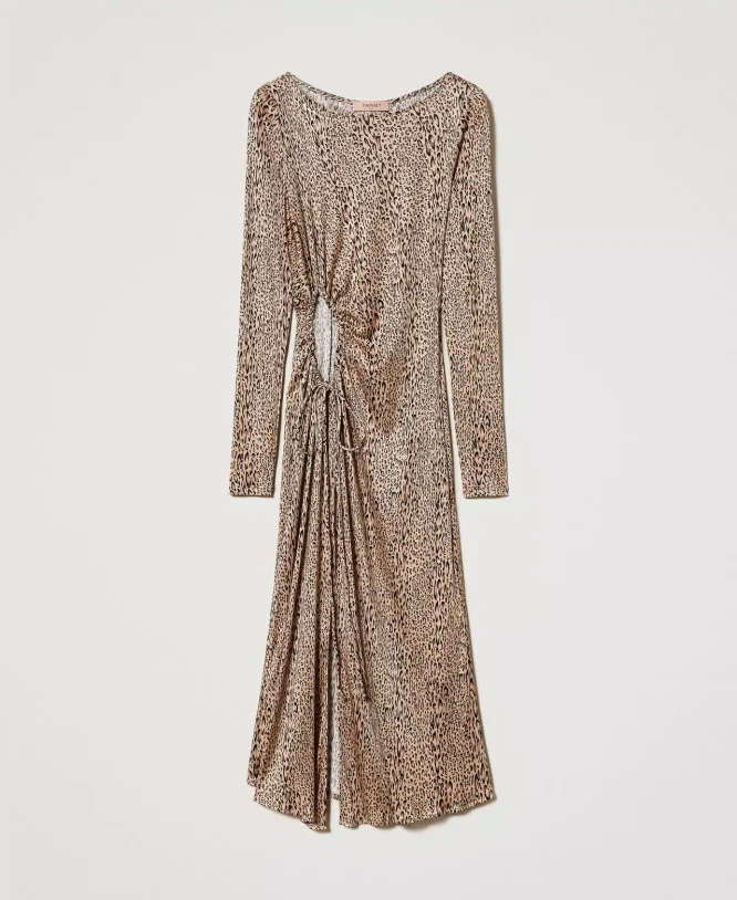 ANIMAL PRINT DRESS TWINSET CLOTHES 8