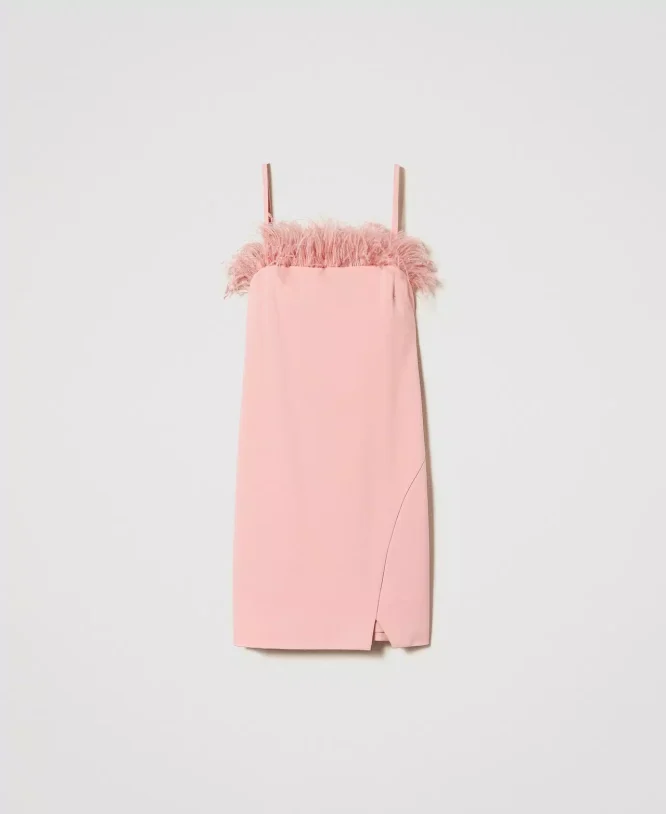DRESS WITH FEATHERS TWINSET CLOTHES 8