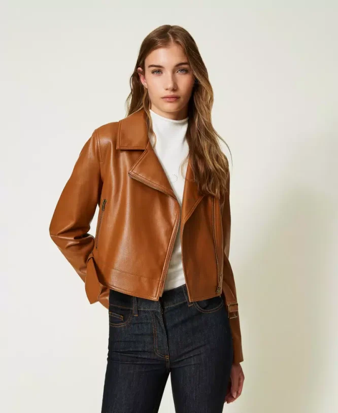 BIKER JACKET TWINSET ΜΠΟΥΦΑΝ 6