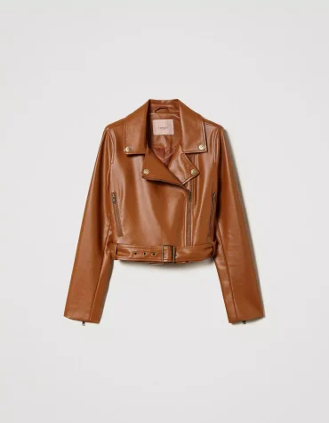 BIKER JACKET TWINSET ΜΠΟΥΦΑΝ 2