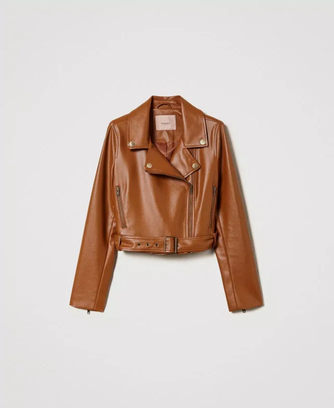 BIKER JACKET TWINSET ΜΠΟΥΦΑΝ 7