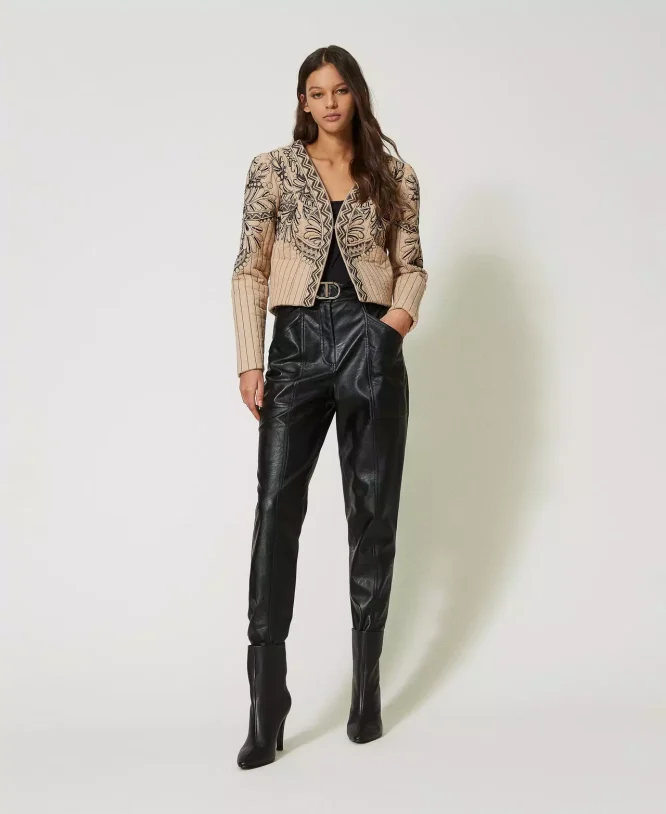 HIGH WAIST PANTS TWINSET CLOTHES 3