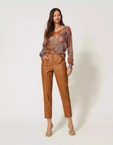 HIGH WAIST PANTS TWINSET CLOTHES