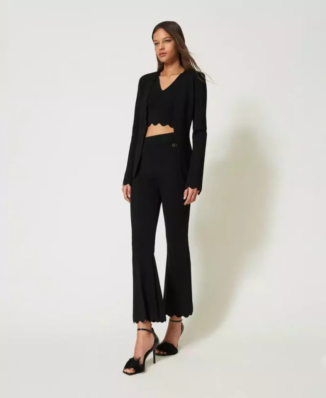 CROPPED ΠΛΕΚΤΟ TOP TWINSET ΠΡΟΣΦΟΡΕΣ 26