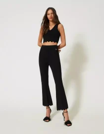 CROPPED ΠΛΕΚΤΟ TOP TWINSET ΠΡΟΣΦΟΡΕΣ 10