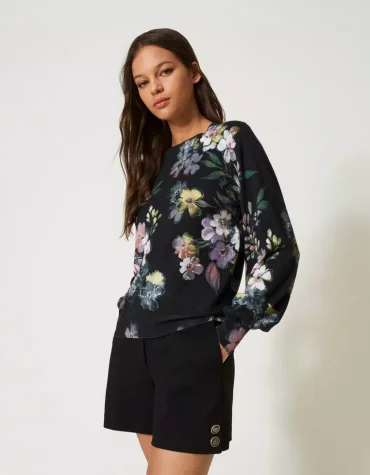 FLORAL JUMPER TWINSET BLOUSES