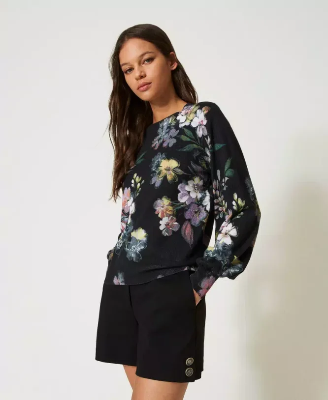FLORAL JUMPER TWINSET BLOUSES 3
