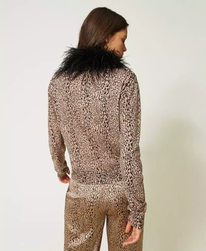 ΠΛΕΚΤΗ ΖΑΚΕΤΑ ANIMAL PRINT TWINSET ΠΡΟΣΦΟΡΕΣ 7