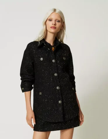 ΜΑΛΛΙΝΟ BOUCLE ΜΠΟΥΦΑΝ TWINSET ΜΠΟΥΦΑΝ