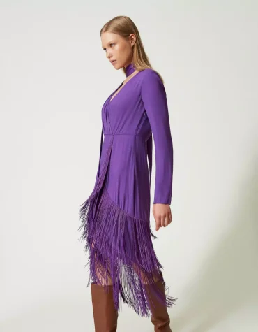 DRESS WITH FRINGE TWINSET CLOTHES 32