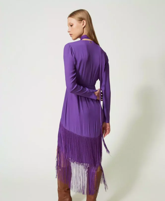 DRESS WITH FRINGE TWINSET CLOTHES 41