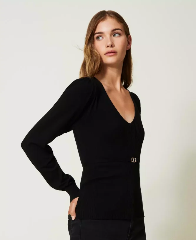SEAMLESS T-SHIRT TWINSET BLOUSES 5