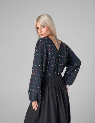 SILVIA BLOUSE (POLKA DOT) MAMOUSH ΜΠΛΟΥΖΕΣ