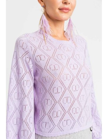 KNITTED BLOUSE TWINSET BLOUSES