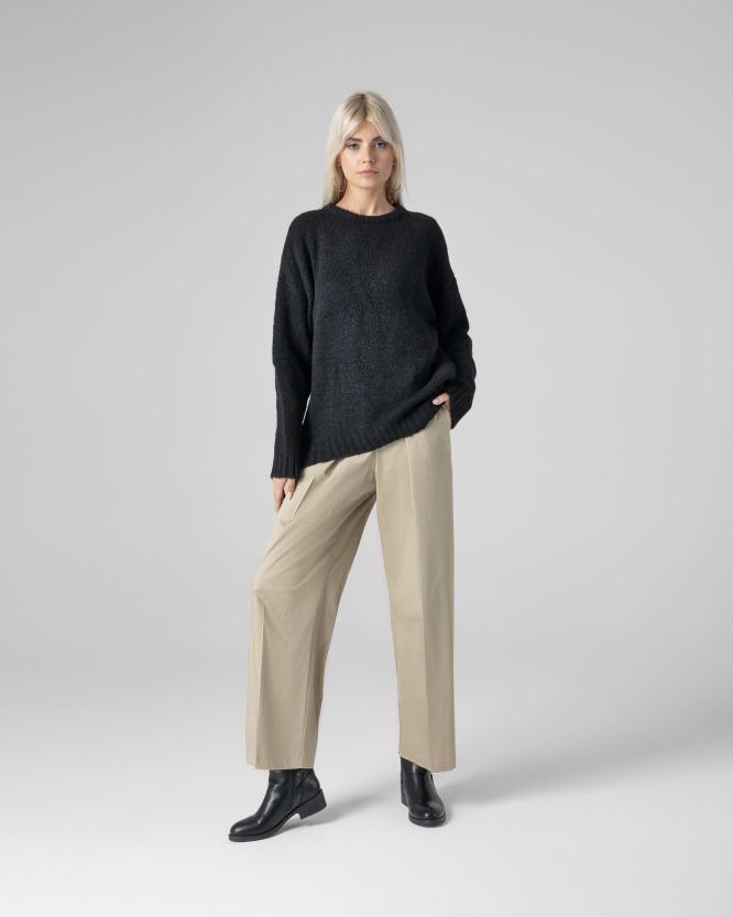 TONIA TROUSERS WITH ELASTIC WAIST (BEIGE) MAMOUSH CLOTHES 5