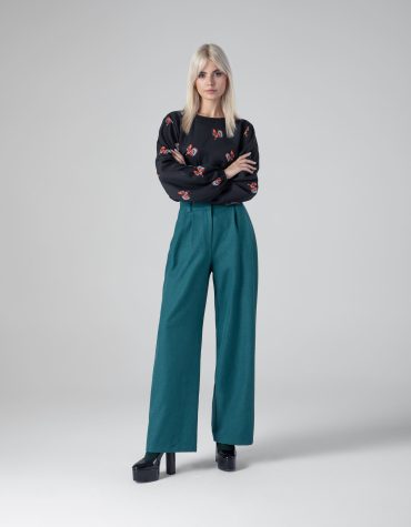 AMELIA TROUSERS (GREEN) MAMOUSH ΡΟΥΧΑ