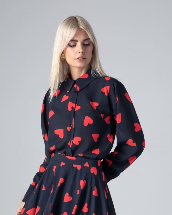 ADA ΠΟΥΚΑΜΙΣΟ (BLACK/HEARTS) MAMOUSH ΝΕΕΣ ΑΦΙΞΕΙΣ 3