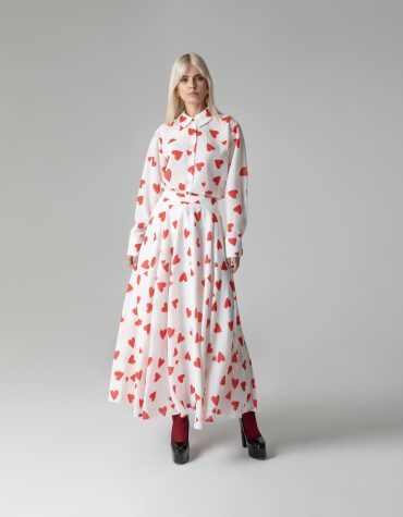 KAROLINA SKIRT (WHITE/HEARTS) MAMOUSH CLOTHES 2
