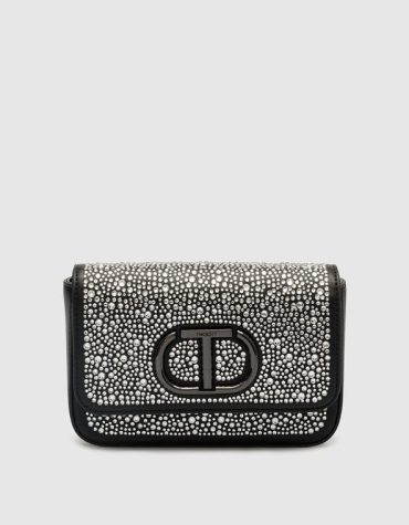 “PETITE” SHOULDER BAG WITH RHINESTONES TWINSET ACCESSORY