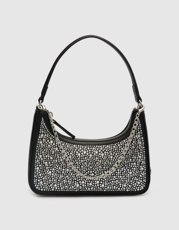 HOBO ‘SUKI’ SHOULDER BAG WITH RHINESTONES TWINSET ACCESSORY