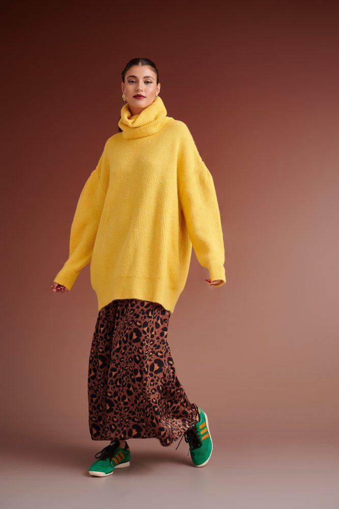 PENNY KNITTED TURTLENECK BLOUSE (YELLOW) KARAVAN BLOUSES 13