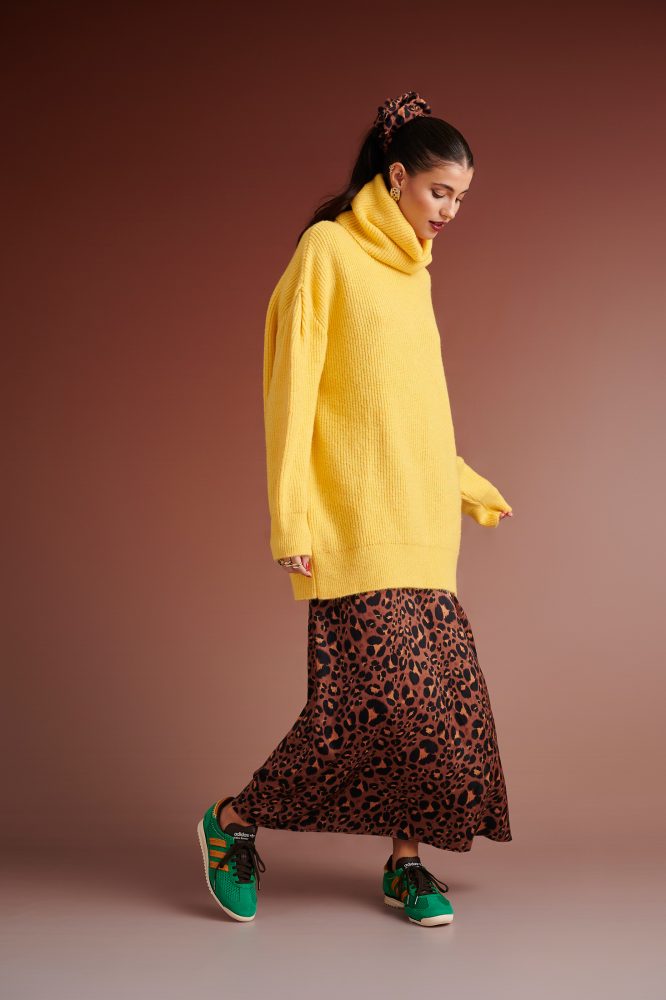 PENNY KNITTED TURTLENECK BLOUSE (YELLOW) KARAVAN BLOUSES 12