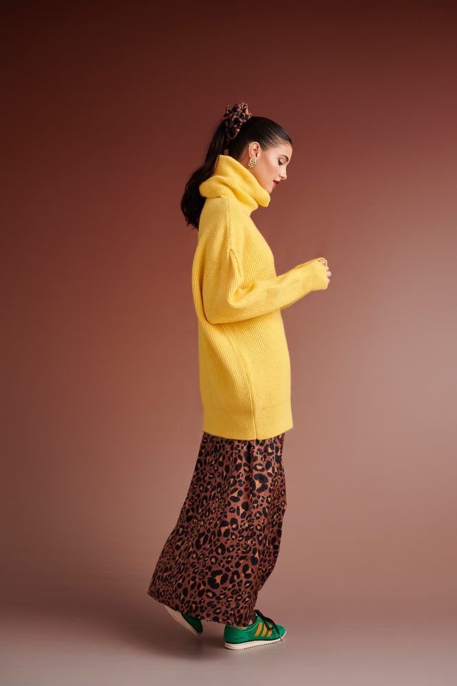 PENNY KNITTED TURTLENECK BLOUSE (YELLOW) KARAVAN BLOUSES 10