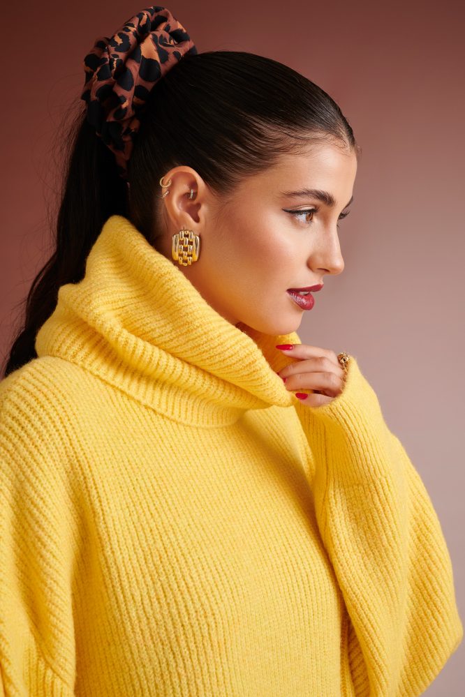 PENNY KNITTED TURTLENECK BLOUSE (YELLOW) KARAVAN BLOUSES 8