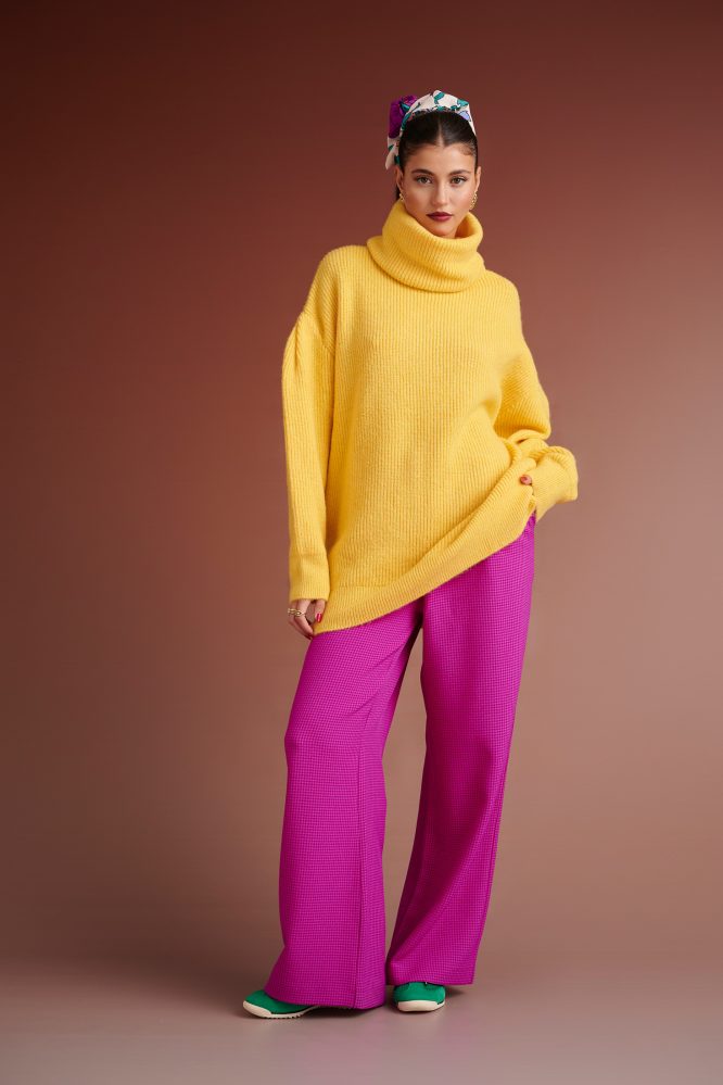 PENNY KNITTED TURTLENECK BLOUSE (YELLOW) KARAVAN BLOUSES 7