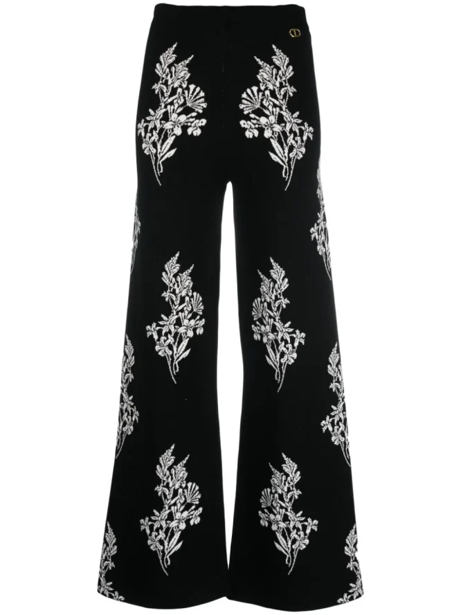 JACQUARD KNIT TROUSERS TWINSET CLOTHES 3