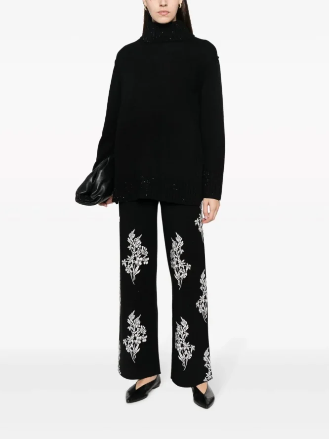 JACQUARD KNIT TROUSERS TWINSET CLOTHES 6