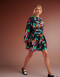 DARA ΜΙΝΙ SWEATSHIRT OVERSIZE DRESS (BLACK) KARAVAN CLOTHES 14