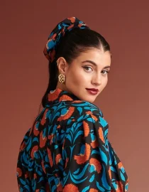 RORY SCRUNCHIE (BLUE/BLACK) KARAVAN ACCESSORY 6