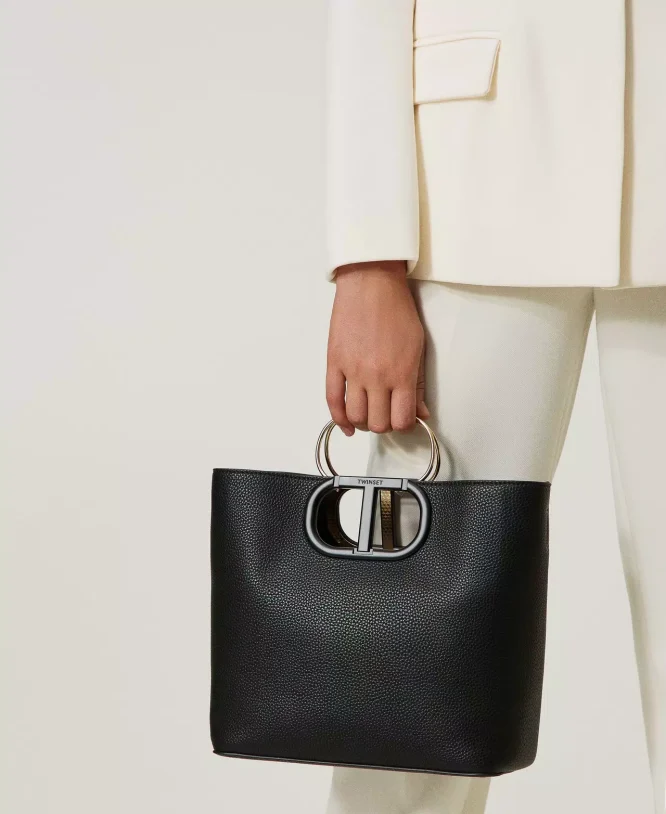 ‘LILA’ BAG WITH OVAL T HANDLETWINSET ACCESSORY 3