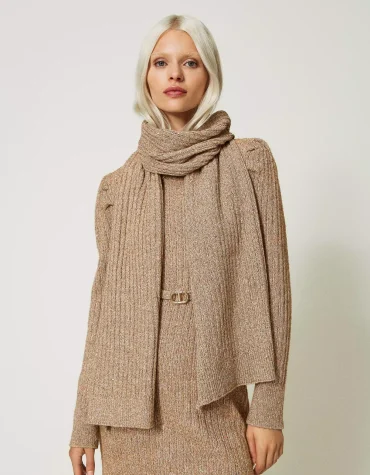 ΚΑΣΚΟΛ ΜΕ LUREX ΚΑΙ ΠΑΓΙΕΤΕΣ TWINSET ΑΞΕΣΟΥΑΡ 2